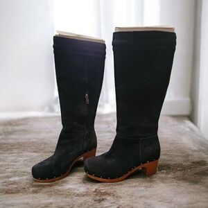 UGG High Heel Clog Boot – Style 1956 – Size 9 – Black -Rare discontin